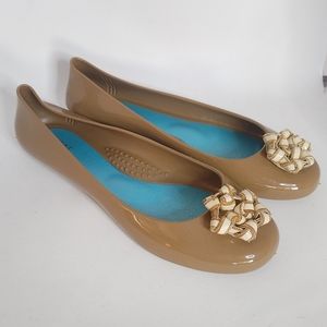 OKA B Shoes that Love you Oka B Women's Jellies Ballet Flats Tan Brown Size 8